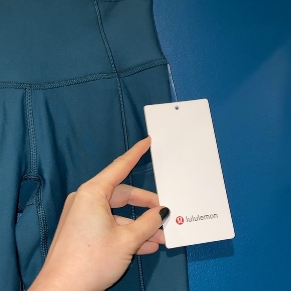 NWT Lululemon Fast and Free High-Rise Fleece Tight 28" in Green Jasper, Size 0 - Picture 5 of 10